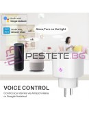 WiFi смарт контакт 16А Smart Life